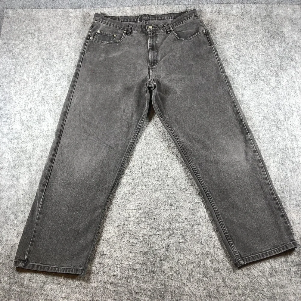 Polo Jeans Co‎ Loose Fit Jeans Mens 36x30 Gray Charcoal Straight